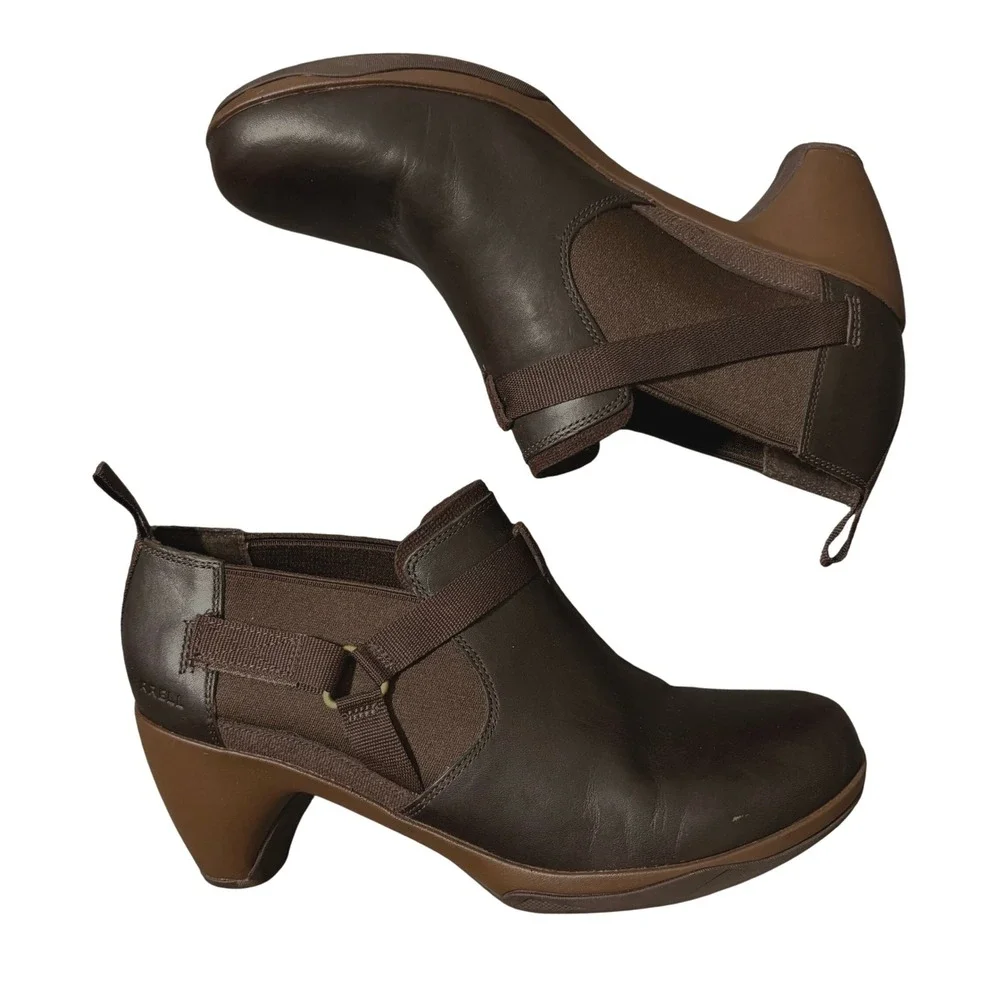 Merrell Evera Rush Ankle Booties Women 10 Espresso Brown Leather